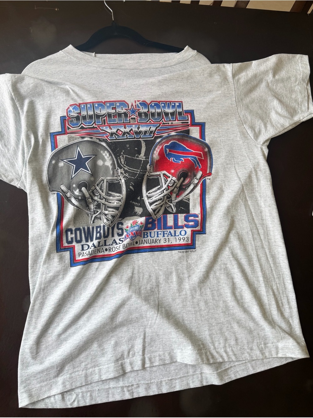Screen Stars Best White T-Shirt with Red, Blue and Black Graphic